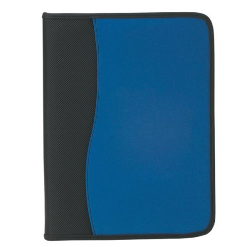 Large Microfiber Portfolio With Embossed PVC Trim