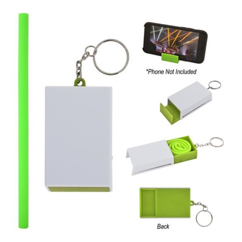 Sip and See Silicone Straw With Phone Stand