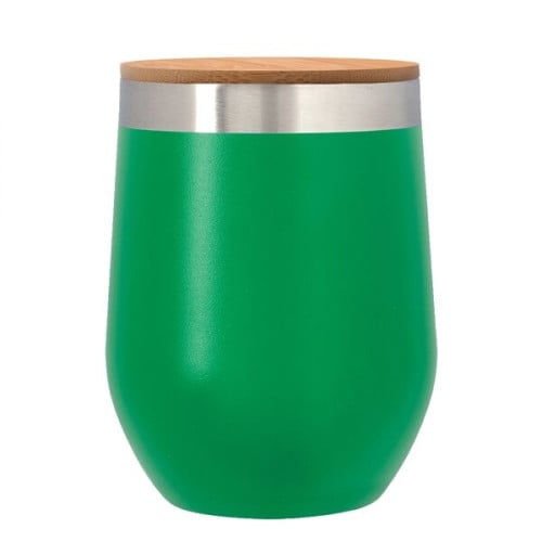 12 Oz. Vinay Stemless Wine Glass With Bamboo Lid