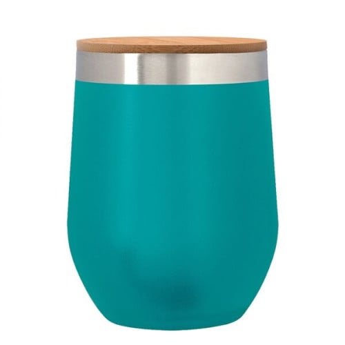 12 Oz. Vinay Stemless Wine Glass With Bamboo Lid