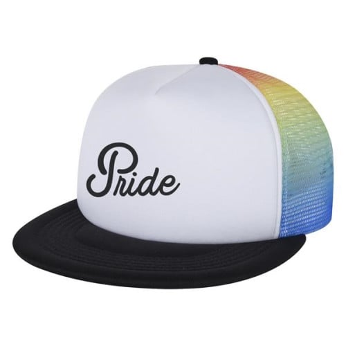 Rainbow Mesh Trucker Cap