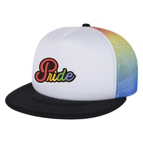 Rainbow Mesh Trucker Cap