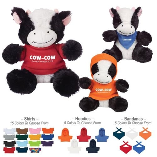 6" Cuddly Cow