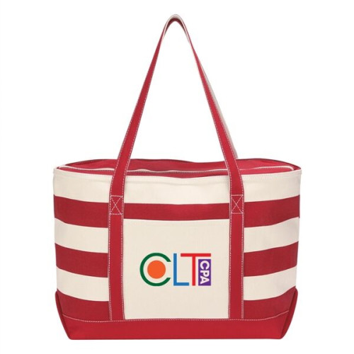 Cotton Canvas Nautical Tote Bag