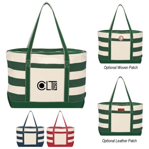 Cotton Canvas Nautical Tote Bag
