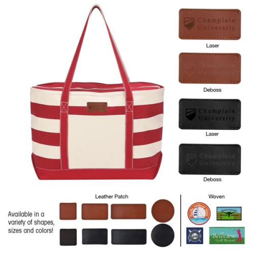 Cotton Canvas Nautical Tote Bag