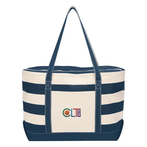 Cotton Canvas Nautical Tote Bag