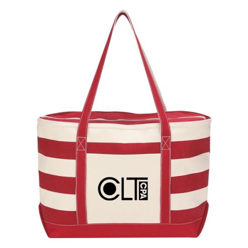 Cotton Canvas Nautical Tote Bag