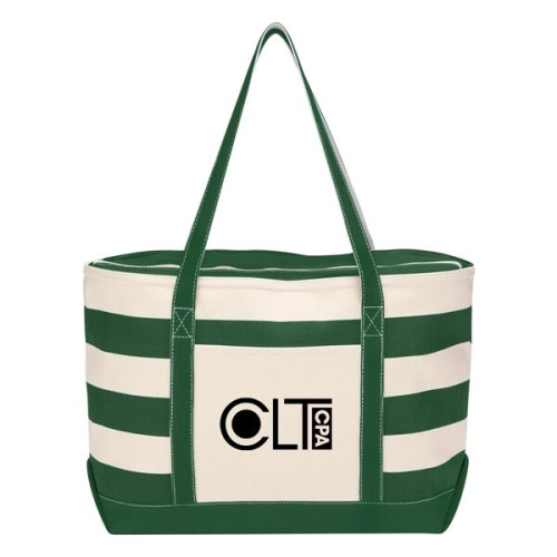 Cotton Canvas Nautical Tote Bag