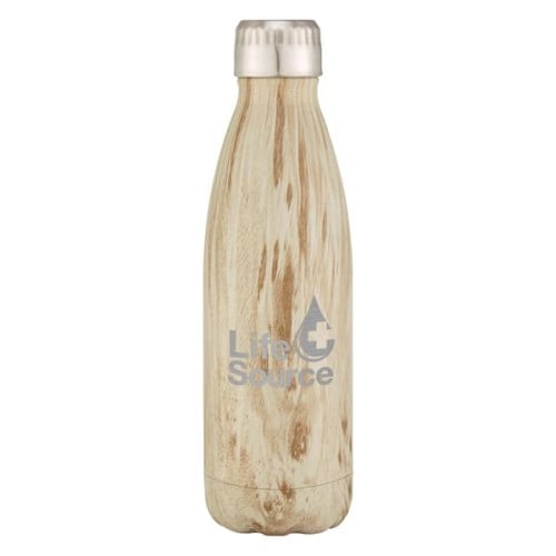 16 Oz. Stainless Steel Swig Woodtone Bottle