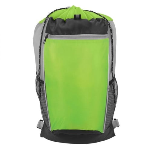 Tri-Color Drawstring Backpack