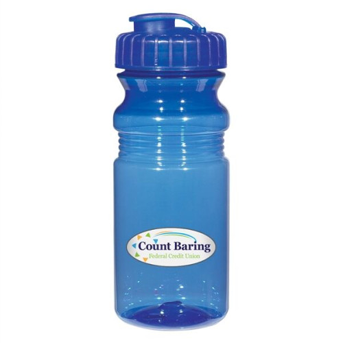 20 Oz. Poly-Clear™ Fitness Bottle With Super Sipper Lid