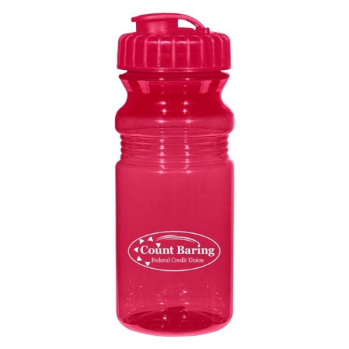 20 Oz. Poly-Clear™ Fitness Bottle With Super Sipper Lid