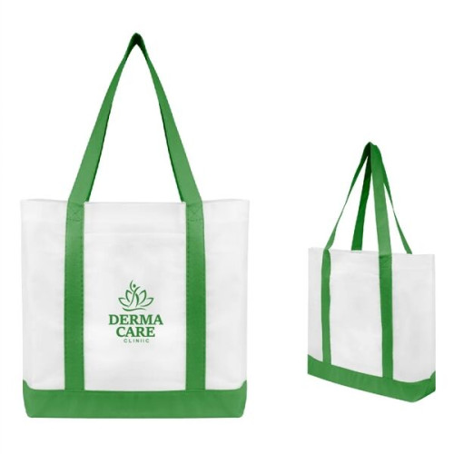 Non-Woven Tote Bag With Trim Colors