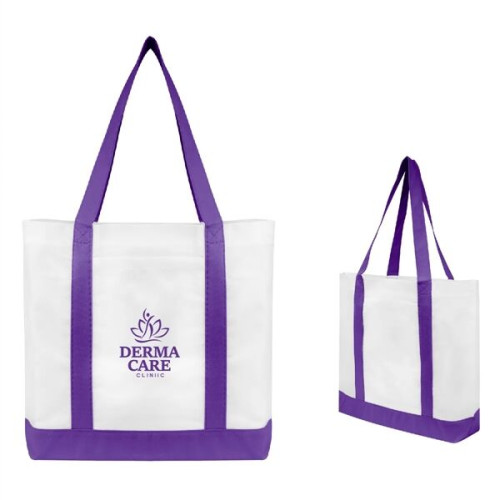 Non-Woven Tote Bag With Trim Colors