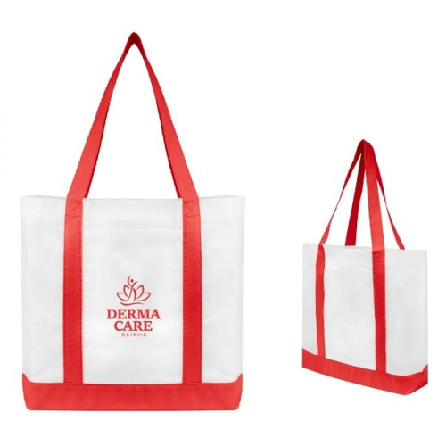 Non-Woven Tote Bag With Trim Colors