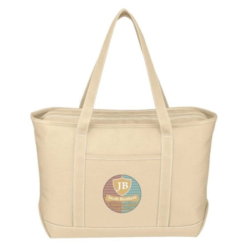 Large Cotton Canvas Yacht Tote Bag