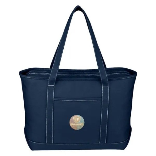 Large Cotton Canvas Yacht Tote Bag