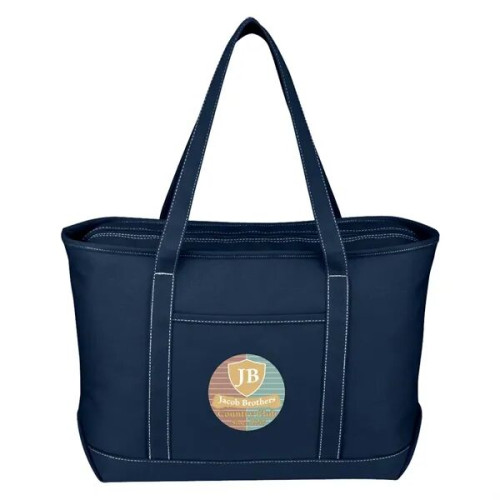 Large Cotton Canvas Yacht Tote Bag