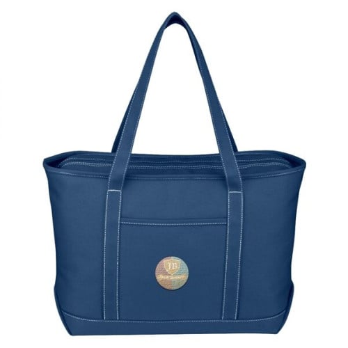 Large Cotton Canvas Yacht Tote Bag