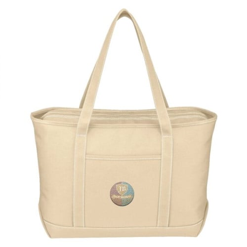 Large Cotton Canvas Yacht Tote Bag