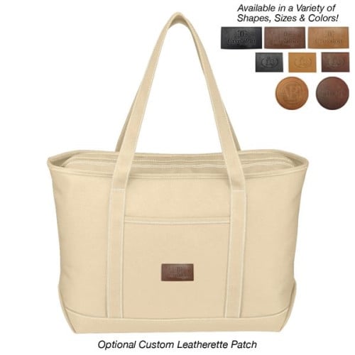 Large Cotton Canvas Yacht Tote Bag