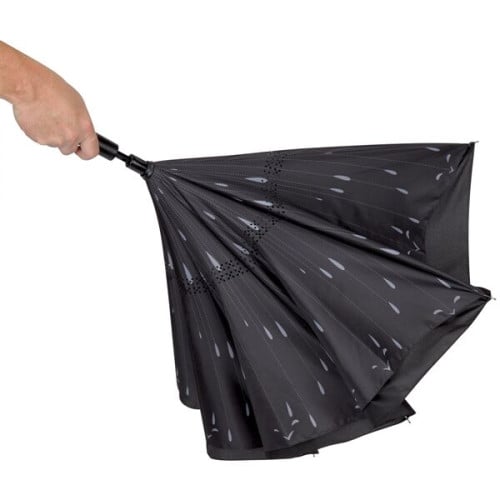 48" Arc Rain Drops Inversion Umbrella