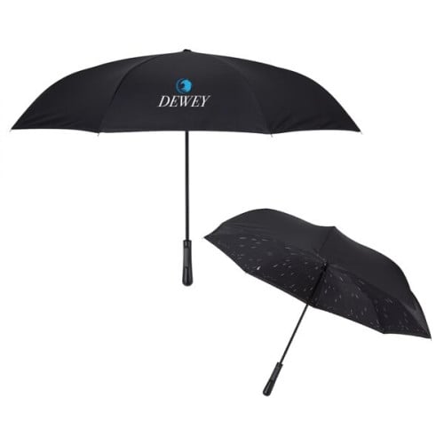 48" Arc Rain Drops Inversion Umbrella