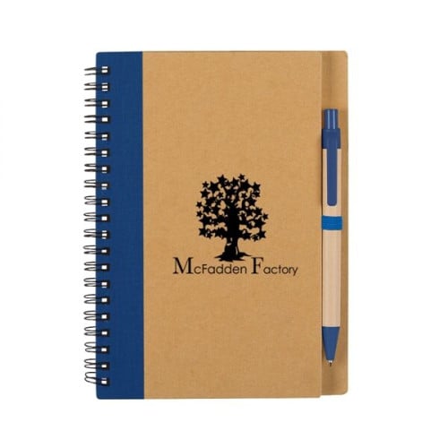 Eco-Inspired Spiral Notebook & Pen