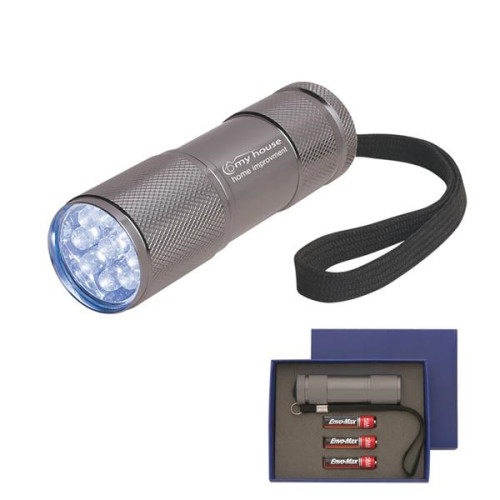 The Stubby Aluminum LED Flashlight With Strap