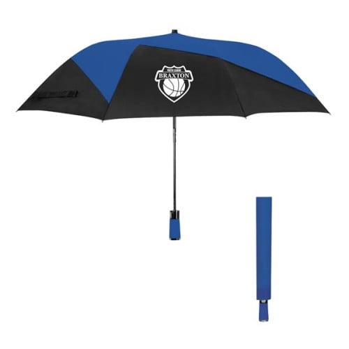 46" Vented Pinwheel Folding Umbrella