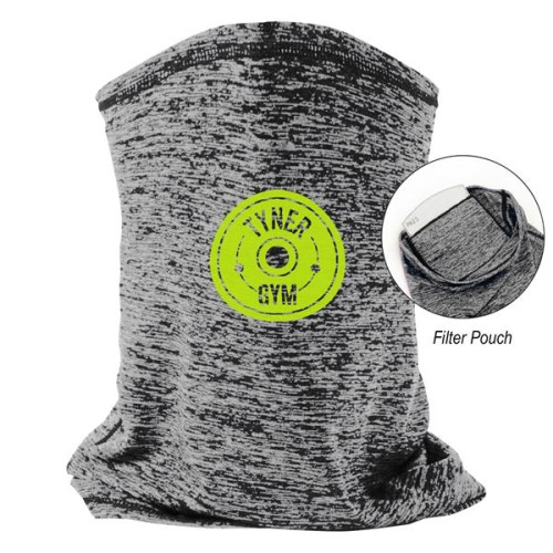 Heathered Cooling Gaiter With Filter