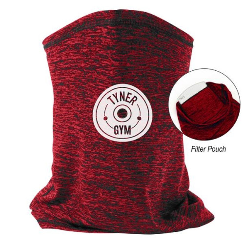 Heathered Cooling Gaiter With Filter