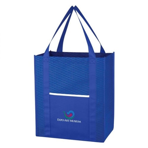 Non-Woven Wave Shopper Tote Bag