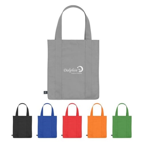 Non-Woven Shopper Tote Bag With 100% RPET Material