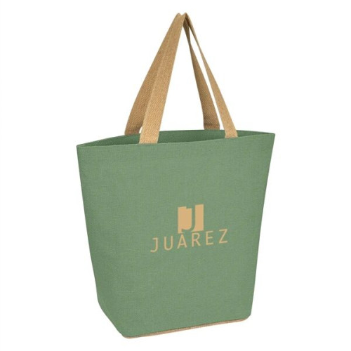 Marketplace Jute Tote Bag