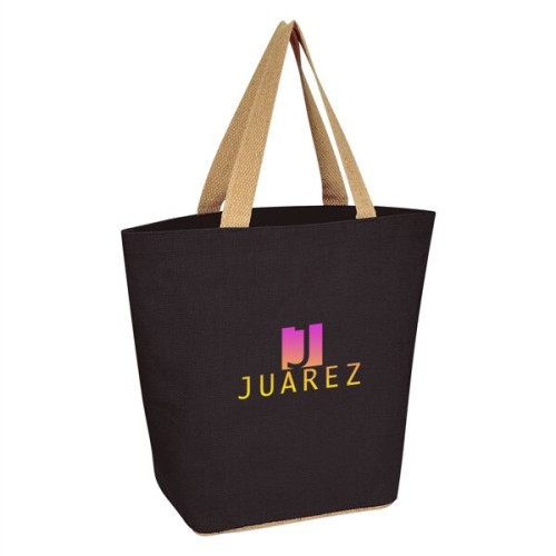 Marketplace Jute Tote Bag
