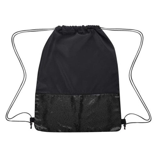 Flip Sequin Drawstring Bag