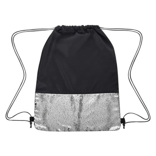 Flip Sequin Drawstring Bag