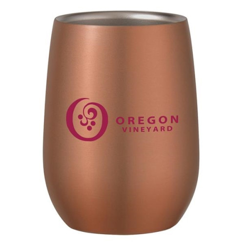 9 Oz. Stainless Steel Stemless Wine Glass