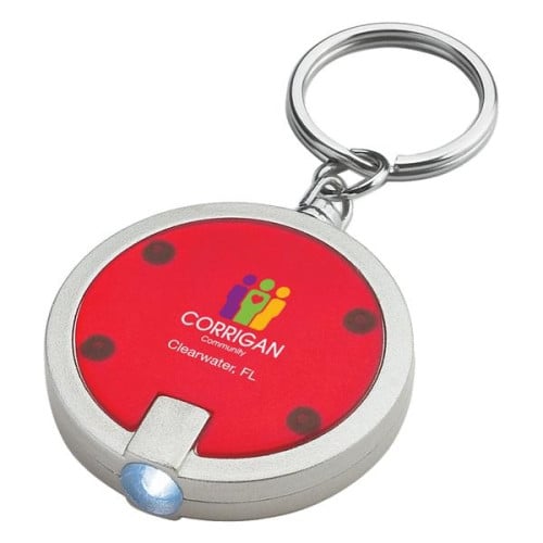 Round LED Key Chain