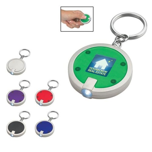 Round LED Key Chain