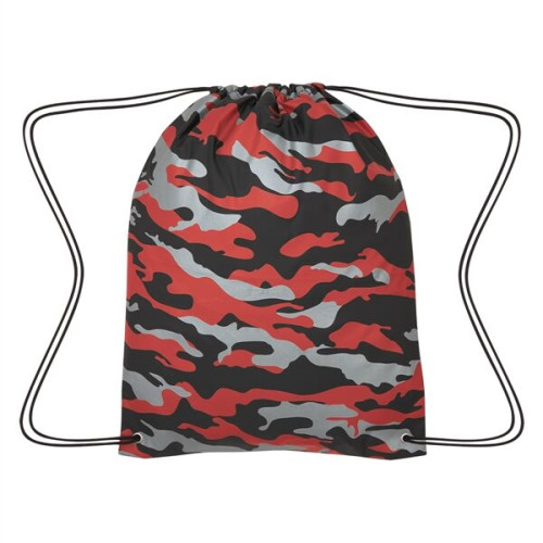 Reflective Camo Drawstring Sports Pack