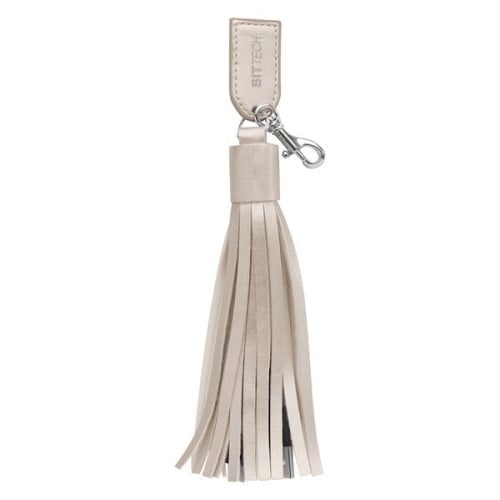 2-In-1 Charging Cables On Tassel Key Ring