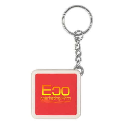 Square Tape Measure Key Tag