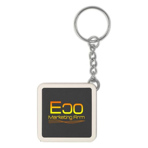 Square Tape Measure Key Tag