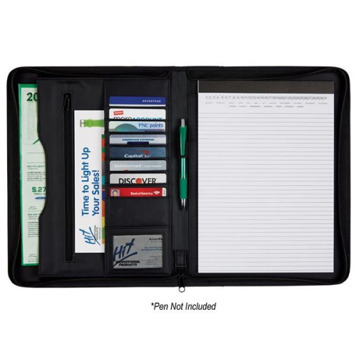 Carbon Fiber Zippered Portfolio