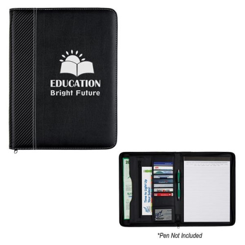 Carbon Fiber Zippered Portfolio