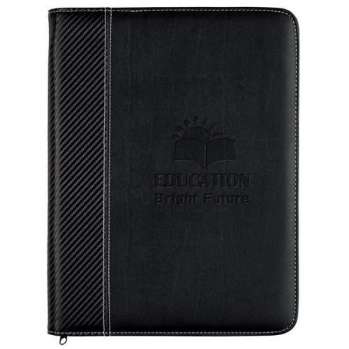 Carbon Fiber Zippered Portfolio