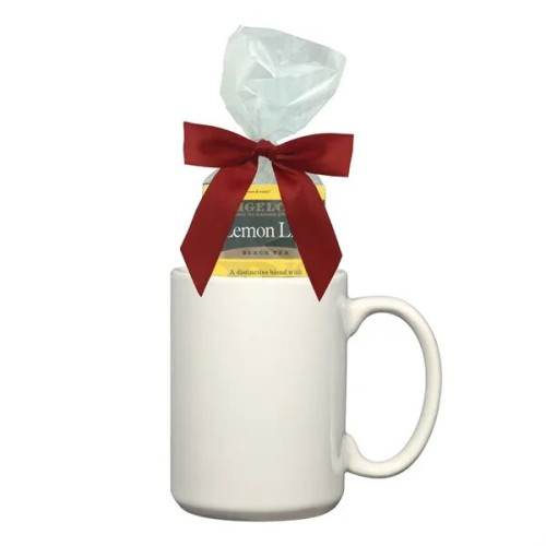 15 Oz. Full Color Mug with Four Assorted Tea Bags